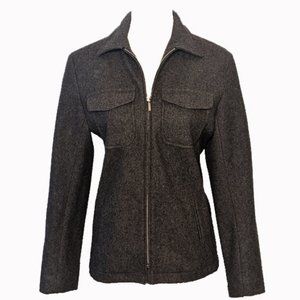 J. Crew front zip wool jacket